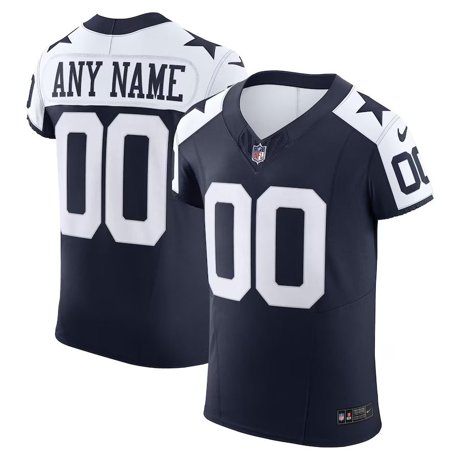 Men Dallas Cowboys Nike Navy Vapor F.U.S.E. Elite Custom NFL Jerseys->customized nfl jersey->Custom Jersey